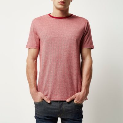Red stripe ringer t-shirt